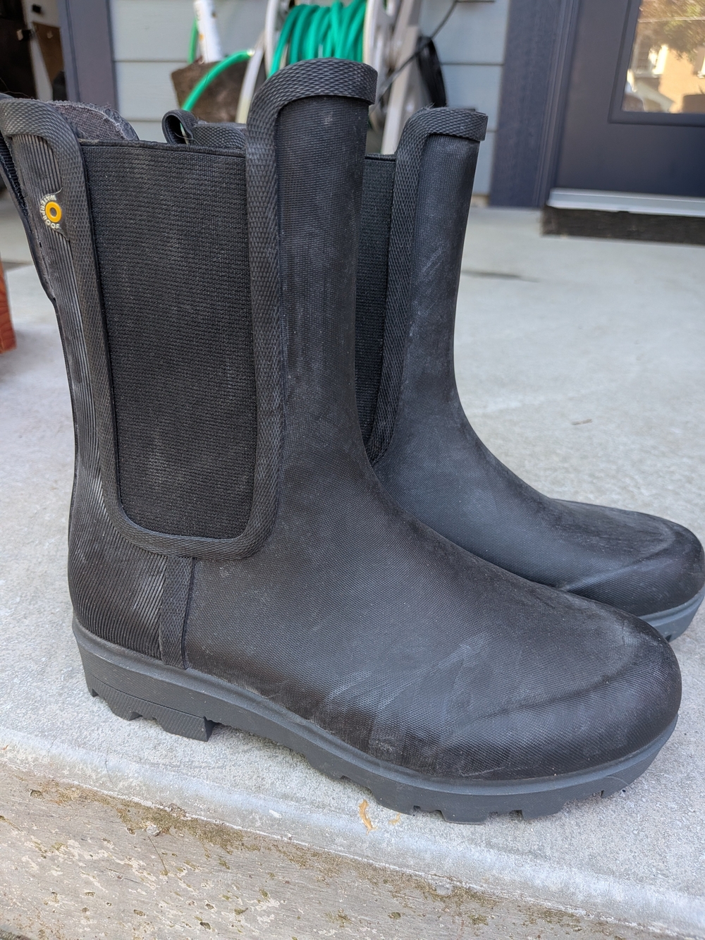 Bogs Black Chelsea-Style Winter Rain Boots